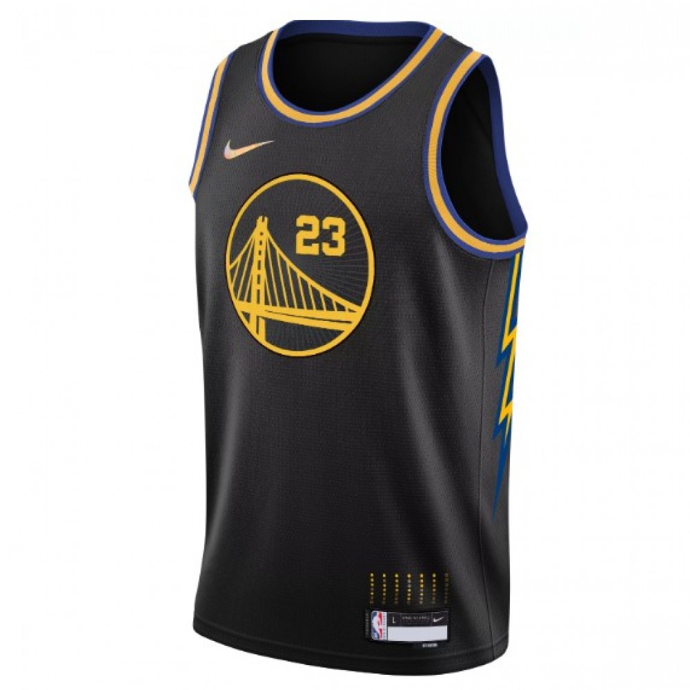Men's Golden State Warriors Warriors Green #23 Black 2021/22 Swingman NBA Jersey - City Edition-Pro Kit Vault | Brand New 26/27 Sports Jerseys